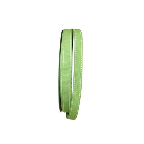 Reliant Ribbon 0.625 in. 50 Yards Grosgrain Saddle Stitch Ribbon, Lime 25133-204-03K